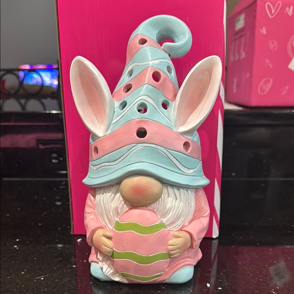 Pink Zebra Pip the Easter Gnome